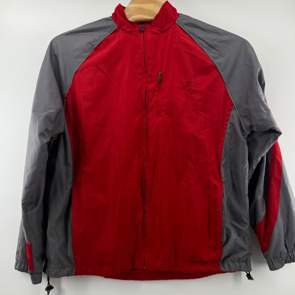 Vintage 90s‎ Y2K Starter Ventilated Jacket Large Full Zip Windbreaker Zip Pocket